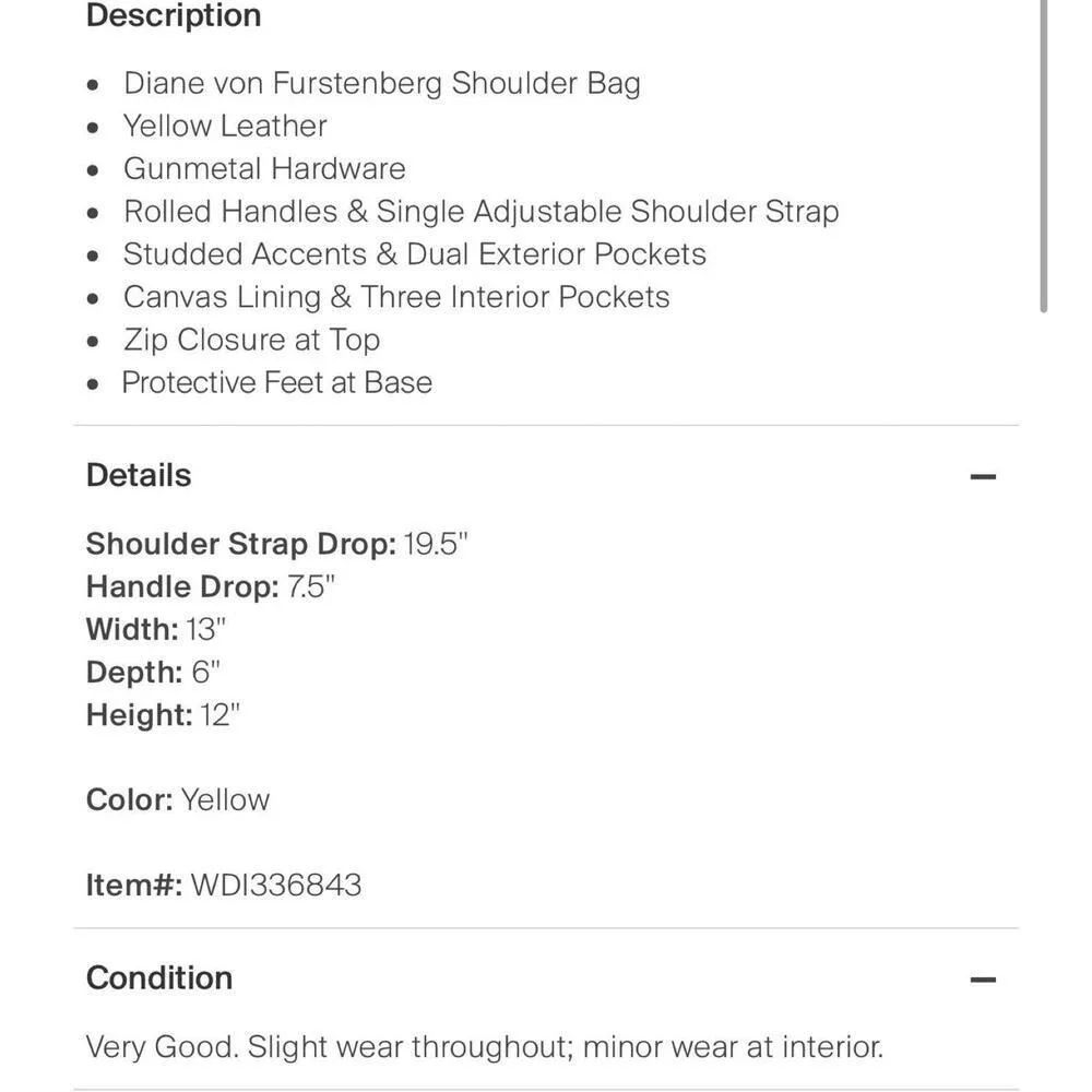 Diane von Furstenberg Yellow Woven‎ Leather Studded Shoulder Bag